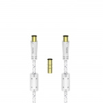 Hama Kabel Antenn 120dB Vit 5m