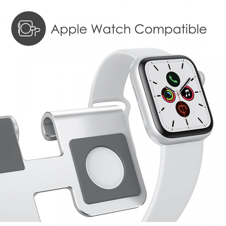 Desire2 Restore Pro Laddningsställ för Apple Watch Silver Desire2 Restore Pro Laddningsställ för Apple Watch Silver