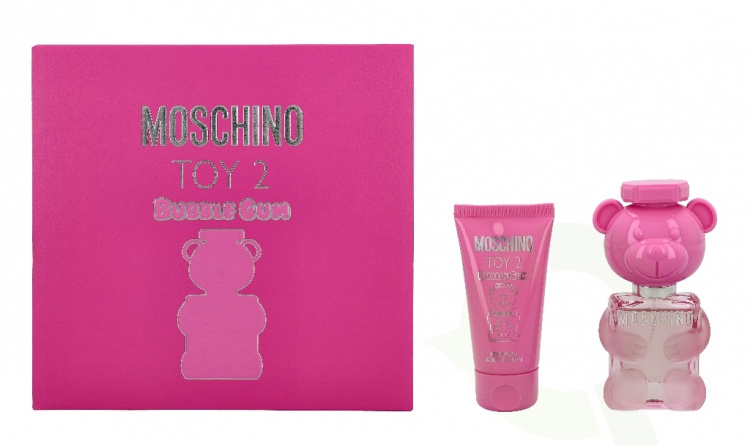 Moschino Toy 2 Bubble Gum Giftset 80 ml Edt Spray 30ml/Body Lotion 50ml
