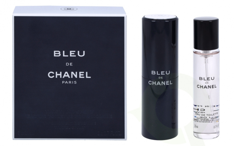 Chanel Bleu De Chanel Pour Homme Giftset 60 ml, Edt Spray 20ml/2x Edt Spray Refill 20ml - Travel Sprays