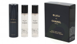 Chanel Bleu De Chanel Pour Homme Giftset 60 ml, 3x Edt Spray 20ml - Twist and Spray - Travel Sprays
