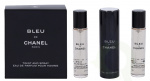 Chanel Bleu De Chanel Pour Homme Giftset 60 ml, 3x20ml Edp Travel Spray & 2 Refills