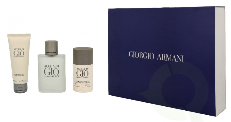 Armani Acqua Di Gio Pour Homme Giftset 250 ml, Edt Spray 100ml/After Shave Balm 75ml/Deodorant Stick 75gr