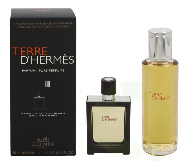 Hermes Terre D\'Hermes Giftset 155 ml Pure Perfume 30ml/Pure Perfume Refill 125ml