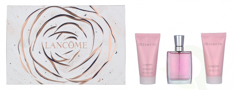 Lancome Miracle Femme Giftset 130 ml Edp Spray 30ml/Body Lotion 50ml/Shower Gel 50ml
