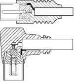 Goobay Vinklad antennkabel ( koaxial-plugg > koaxial-uttag 90°, 1.5 m Goobay Vinklad antennkabel ( koaxial-plugg > koaxial-uttag 90°, 1.5 m