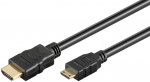 Goobay Höghastighets HDMI™-kabel med Ethernet (mini) HDMI™-kontakt (typ A) > HDMI™-minikontakt (typ C), 1.5 m