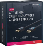 ClickTronic Adapterkabel för aktiv DisplayPort™ till HDMI™ (4K/60Hz) Premiumkabel | 1x DisplayPort™-kontakt >> 1x HDMI™-kontakt | 10,0 m | 4K @ 60 Hz ClickTronic Adapterkabel för aktiv DisplayPort™ till HDMI™ (4K/60Hz) Premiumkabel | 1x DisplayPort™-kontakt >> 1x HDMI™-kontakt | 10,0 m | 4K @ 60 Hz