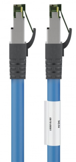 Goobay CAT 8.1 Patchkabel, S/FTP (PiMF), blå 99,9 % syrefri kopparledare (OFC), AWG 24, halogenfri kabelhölje (LSZH), 2 m Goobay CAT 8.1 Patchkabel, S/FTP (PiMF), blå 99,9 % syrefri kopparledare (OFC), AWG 24, halogenfri kabelhölje (LSZH), 2 m