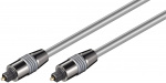 Goobay Toslink-kabel 6 mm med metallpluggar Toslink-kontakt > Toslink-kontakt, ø 6 mm, 1.5 m