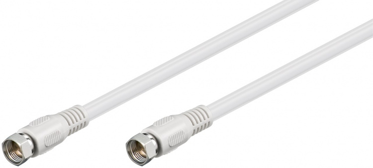 Goobay SAT-antennkabel (80 dB), dubbelskärmad F-plugg > F-plugg (helt skärmad), 2.5 m Goobay SAT-antennkabel (80 dB), dubbelskärmad F-plugg > F-plugg (helt skärmad), 2.5 m