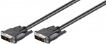 Goobay DVI-D Full HD-kabel Single Link, förnicklad DVI-D-kontakt single link (18 + 1 pin) > DVI-D-kontakt single link (18 + 1 pin), 2 m