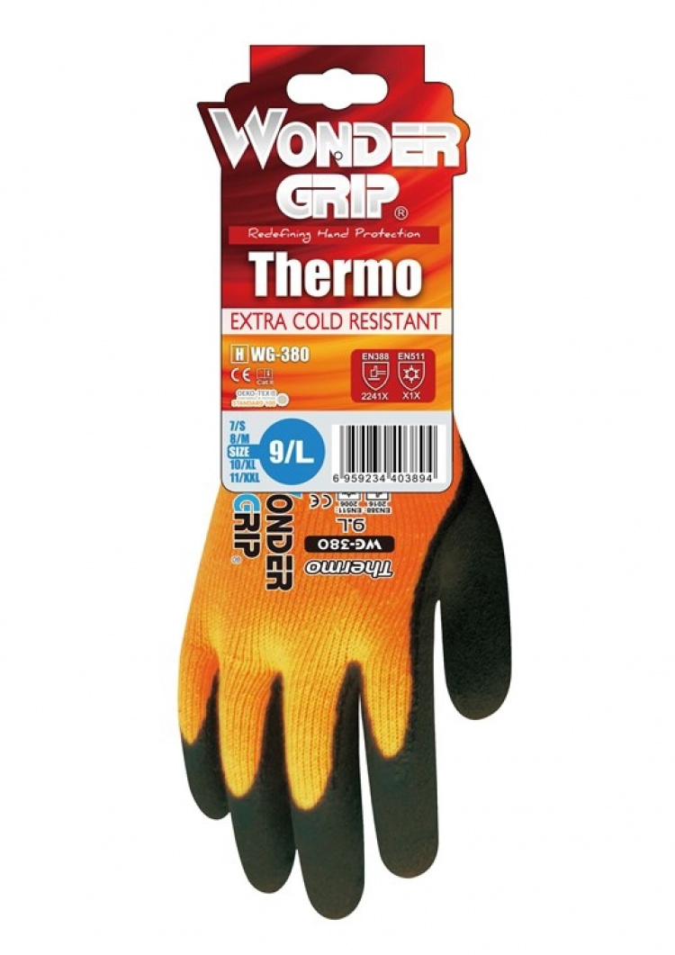 Wonder Grip WG-380 Byggarbetsplats, Jordbruk, Avfallsindustri, Kyltransporter, Vintertjänster, Size: L/9