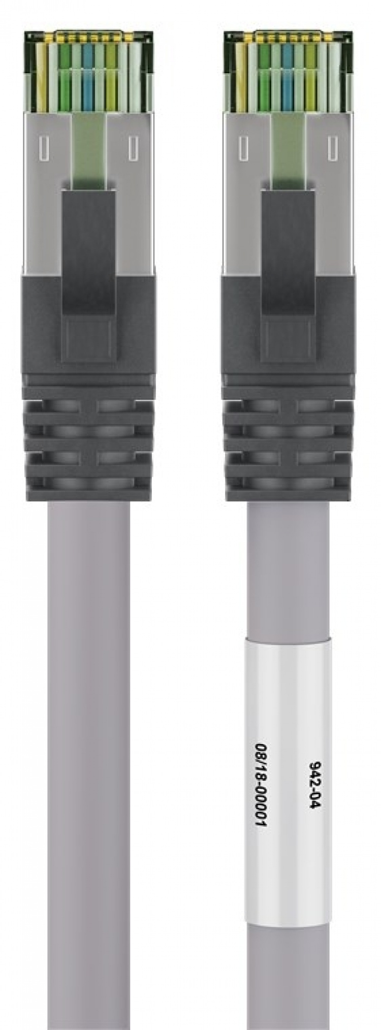 Goobay RJ45 (CAT 6A, 500 MHz) patchkabel med CAT 8.1 S/FTP rå kabel, grå 99,9 % syrefri kopparledare (OFC), AWG 24, halogenfri kabelhölje (LSZH), 7.5 m Goobay RJ45 (CAT 6A, 500 MHz) patchkabel med CAT 8.1 S/FTP rå kabel, grå 99,9 % syrefri kopparledare (OFC), AWG 24, halogenfri kabelhölje (LSZH), 7.5 m