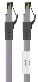 Goobay RJ45 (CAT 6A, 500 MHz) patchkabel med CAT 8.1 S/FTP rå kabel, grå 99,9 % syrefri kopparledare (OFC), AWG 24, halogenfri kabelhölje (LSZH), 7.5 m Goobay RJ45 (CAT 6A, 500 MHz) patchkabel med CAT 8.1 S/FTP rå kabel, grå 99,9 % syrefri kopparledare (OFC), AWG 24, halogenfri kabelhölje (LSZH), 7.5 m