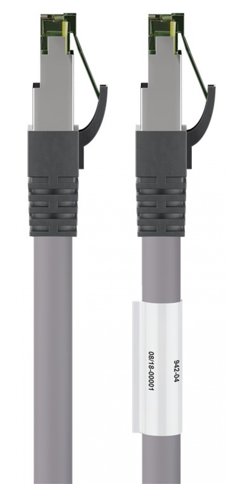 Goobay RJ45 (CAT 6A, 500 MHz) patchkabel med CAT 8.1 S/FTP rå kabel, grå 99,9 % syrefri kopparledare (OFC), AWG 24, halogenfri kabelhölje (LSZH), 7.5 m Goobay RJ45 (CAT 6A, 500 MHz) patchkabel med CAT 8.1 S/FTP rå kabel, grå 99,9 % syrefri kopparledare (OFC), AWG 24, halogenfri kabelhölje (LSZH), 7.5 m