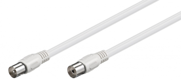 Goobay Antennkabel (Class A+, >95 dB), 3x skärmad koaxial-plugg > koaxial-plugg (helt skärmad), 5 m Goobay Antennkabel (Class A+, >95 dB), 3x skärmad koaxial-plugg > koaxial-plugg (helt skärmad), 5 m