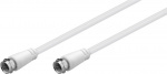 Goobay SAT-antennkabel (Class A+, >95 dB), 3x skärmad F-plugg > F-plugg (helt skärmad), 3 m