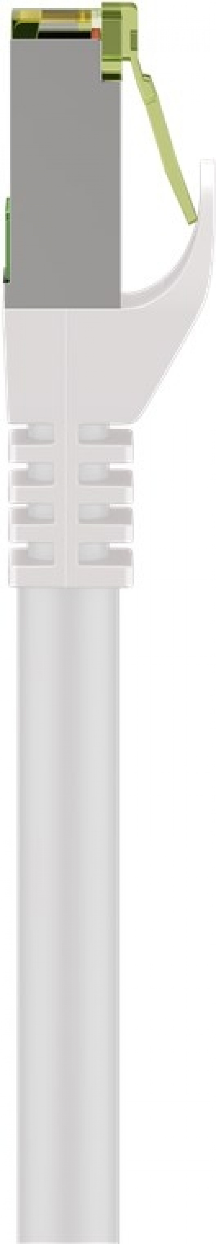 Goobay GHMT-certifierad CAT 8.1 patchkabel, S/FTP (PiMF), vit kopparledare, LSZH halogenfri kabelhölje, 2 m Goobay GHMT-certifierad CAT 8.1 patchkabel, S/FTP (PiMF), vit kopparledare, LSZH halogenfri kabelhölje, 2 m