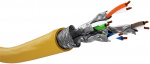 Goobay GHMT-certifierad CAT 8.1 installationskabel, S/FTP (PiMF), gul kopparledare (CU), AWG 22/1 (solid), halogenfri (LSZH), 25 m Goobay GHMT-certifierad CAT 8.1 installationskabel, S/FTP (PiMF), gul kopparledare (CU), AWG 22/1 (solid), halogenfri (LSZH), 25 m