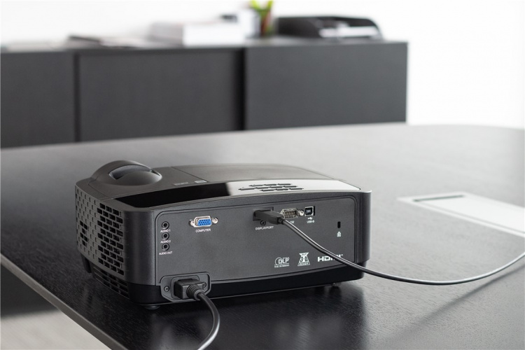 Goobay Optisk DisplayPort™-hybridkabel 2.0 (AOC) Guldpläterad Displayport™ plugg > Displayport™ plugg, 50 m