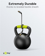 Goobay DisplayPort-kabel, DP 1.4, 5 m, Sharkskin Grey Displayport™ plugg > Displayport™ plugg Goobay DisplayPort-kabel, DP 1.4, 5 m, Sharkskin Grey Displayport™ plugg > Displayport™ plugg