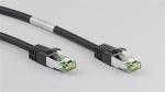 Goobay Patchkabel CAT 8.1, S/FTP (PiMF), svart 99,9 % syrefri kopparledare (OFC), AWG 24, halogenfri kabelhölje (LSZH), 0.5 m