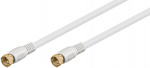 Goobay SAT-antennkabel (80 dB), dubbelskärmad F-plugg > F-plugg (helt skärmad), 5 m