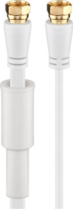 Goobay Platt SAT-antennkabel (80 dB), dubbelskärmad, väderskyddad guldpläterad, F-plugg > F-plugg (helt avskärmad), 5 m Goobay Platt SAT-antennkabel (80 dB), dubbelskärmad, väderskyddad guldpläterad, F-plugg > F-plugg (helt avskärmad), 5 m