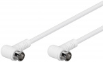 Goobay Vinklad SAT-antennkabel (80 dB), dubbelskärmad F-plugg (quick) 90° > F-plugg (quick) 90° (helt avskärmad), 5 m