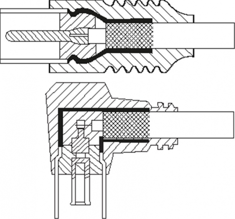 Goobay Vinklad antennkabel (80 dB), dubbelskärmad koaxial-plugg > koaxial-uttag 90° (helt skärmad), 2.5 m Goobay Vinklad antennkabel (80 dB), dubbelskärmad koaxial-plugg > koaxial-uttag 90° (helt skärmad), 2.5 m
