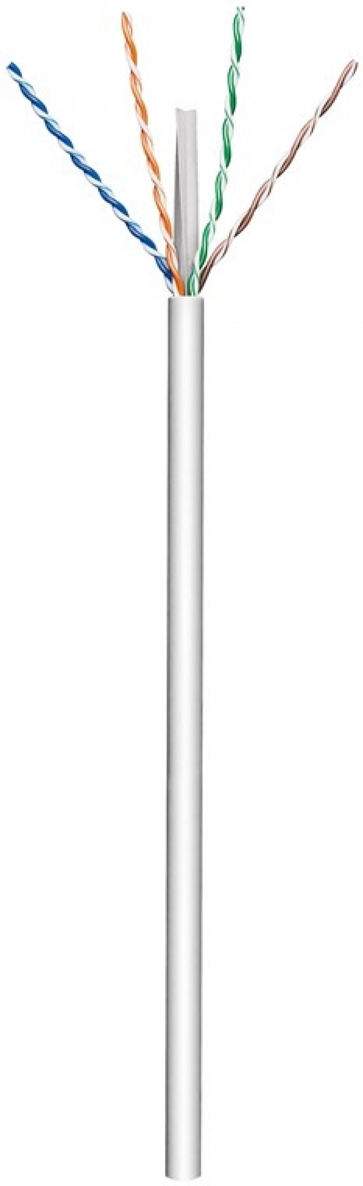 Goobay CAT 6 patchkabel, U/UTP, grå kopparledare (CU), AWG 23/1 (solid), halogenfri kabelhölje (LSZH), 100 m