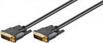 Goobay DVI-I Full HD-kabel Dual Link, Guldpläterad DVI-I plug Dual Link (24 + 5 stift) > DVI-I plug Dual Link (24 + 5 stift), 10 m