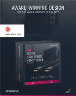 ClickTronic Aktiv Höghastighets HDMI™-kabel med Ethernet Premiumkabel | 1x HDMI™-kontakt >> 1x HDMI™-kontakt | 25,0 m | UHD 4K @ 60 Hz ClickTronic Aktiv Höghastighets HDMI™-kabel med Ethernet Premiumkabel | 1x HDMI™-kontakt >> 1x HDMI™-kontakt | 25,0 m | UHD 4K @ 60 Hz