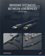 ClickTronic Förlängningskabel USB-A Premiumkabel | USB A hane USB A hona | 3,0 m | 5 Gbit/s ClickTronic Förlängningskabel USB-A Premiumkabel | USB A hane USB A hona | 3,0 m | 5 Gbit/s