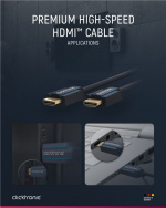 ClickTronic Premium Höghastighets HDMI™-kabel med Ethernet Premiumkabel | 1x HDMI™-kontakt 1x HDMI™-kontakt | 1,5 m | UHD 4K @ 60 Hz ClickTronic Premium Höghastighets HDMI™-kabel med Ethernet Premiumkabel | 1x HDMI™-kontakt 1x HDMI™-kontakt | 1,5 m | UHD 4K @ 60 Hz
