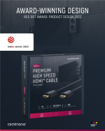 ClickTronic Höghastighets HDMI™-kabel med Ethernet Premiumkabel | 1x HDMI™-kontakt 1x HDMI™-kontakt | 10,0 m | UHD 4K @ 60 Hz