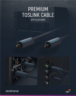 ClickTronic Toslink-kabel Premiumkabel | 1x Toslink-kontakt 1x Toslink-kontakt | 5,0 m | Polymerfiberoptisk kabel