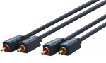 ClickTronic RCA-kabel, stereo Premiumkabel | 2x RCA plugg 2x RCA plugg | 7,5 m | OFC innerledare ClickTronic RCA-kabel, stereo Premiumkabel | 2x RCA plugg 2x RCA plugg | 7,5 m | OFC innerledare