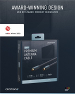 ClickTronic Koaxialkabel Premiumkabel | Koaxialkontakt Koaxialkoppling | 5,0 m | > 95 dB ClickTronic Koaxialkabel Premiumkabel | Koaxialkontakt Koaxialkoppling | 5,0 m | > 95 dB