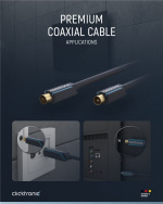 ClickTronic Koaxialkabel Premiumkabel | Koaxialkontakt Koaxialkoppling | 10,0 m | > 95 dB ClickTronic Koaxialkabel Premiumkabel | Koaxialkontakt Koaxialkoppling | 10,0 m | > 95 dB