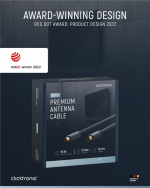 ClickTronic Koaxialkabel Premiumkabel | Koaxialkontakt Koaxialkoppling | 15,0 m | > 95 dB ClickTronic Koaxialkabel Premiumkabel | Koaxialkontakt Koaxialkoppling | 15,0 m | > 95 dB