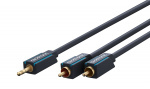 ClickTronic 3,5 mm AUX till RCA-adapterkabel, stereo Premiumkabel | 1x 3,5 mm jackkontakt 2x cinchkontakt | 7,5 m | OFC innerledare ClickTronic 3,5 mm AUX till RCA-adapterkabel, stereo Premiumkabel | 1x 3,5 mm jackkontakt 2x cinchkontakt | 7,5 m | OFC innerledare