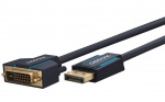 ClickTronic Adapterkabel för aktiv DisplayPort™ till DVI-D Premiumkabel | 1x DisplayPort™-kontakt >> 1x DVI-D-kontakt | 3,0 m | WUXGA @ 60 Hz