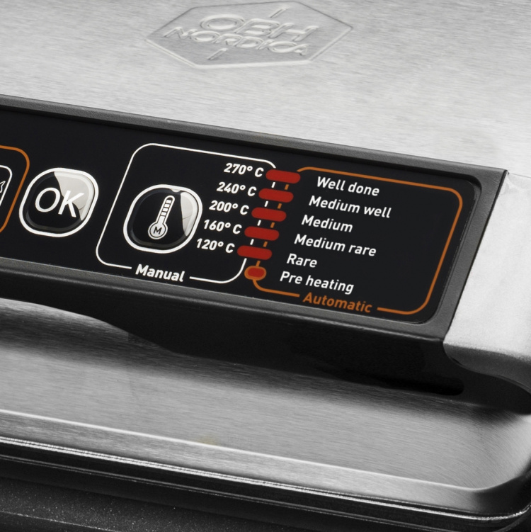 OBH Nordica Optigrill+ Initial - Bordsgrill, rostfritt stål