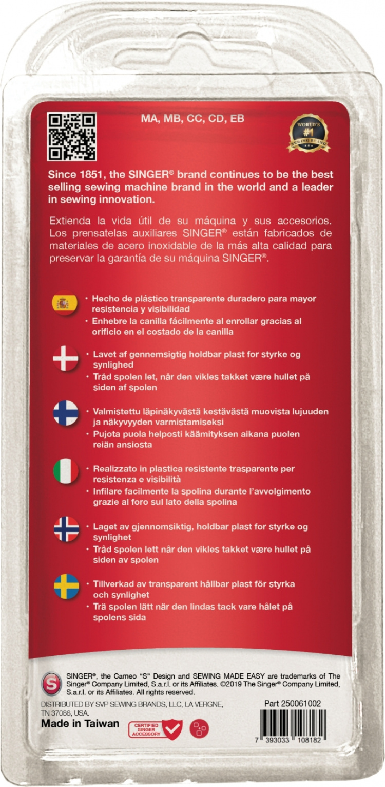 Singer Class 15 bobin, 10 st