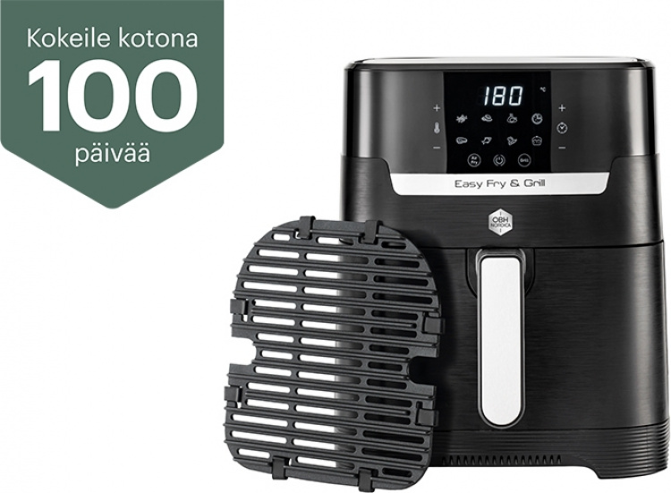 OBH Nordica Easy Fry & Grill Precision Airfryer med grillfunktion, Svart OBH Nordica Easy Fry & Grill Precision Airfryer med grillfunktion, Svart