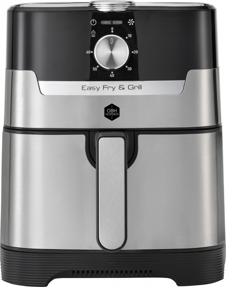 OBH Nordica Easy Fry & Grill Classic+ 2-i-1 airfryer, stål