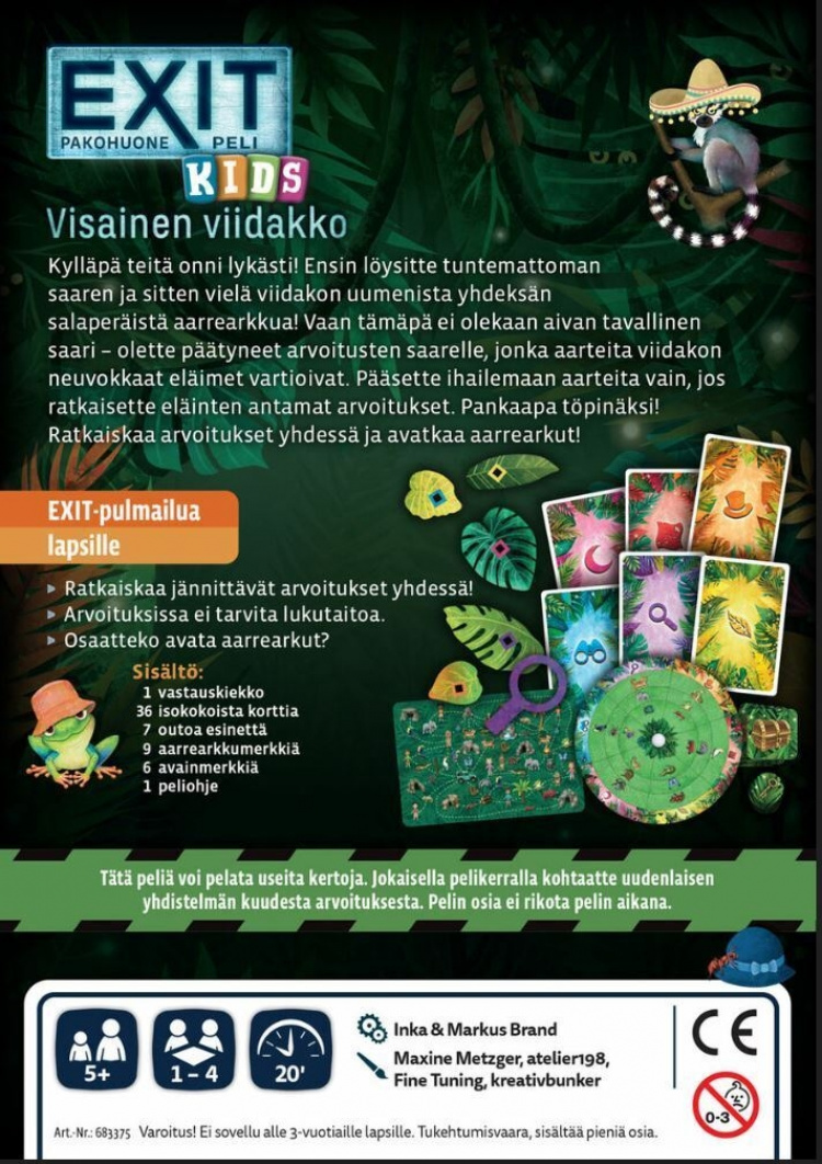 EXIT Kids Krångliga djungeln barnens flyktrumspel