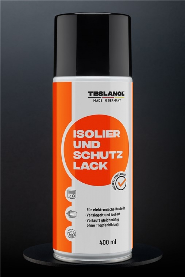 Teslanol Isolerings- och skyddslack för att försegla och isolera elektroniska komponenter – 400 ml